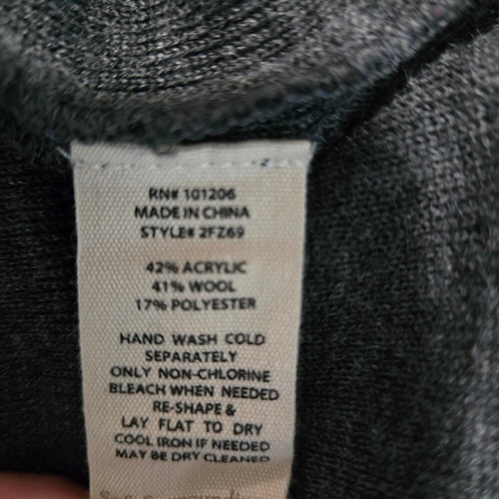 Soft Surroundings Wool‑Blend Pullover Tunic Sweater – Women’s L, Gray - Picture 11 of 15